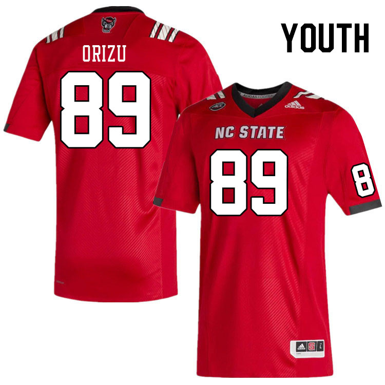 Youth #89 Odera Orizu NC State Wolfpack College Football Jerseys Stitched Sale-Red